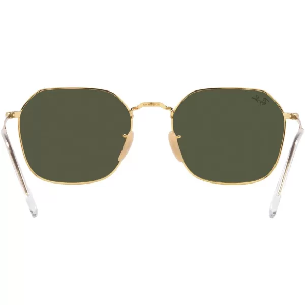 RayBan Rb3694 Jim Square SunglassesGoldGreen