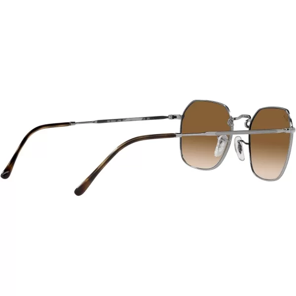 RayBan Rb3694 Jim Square SunglassesGunmetalClear Brown Gradient