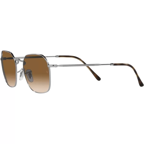 RayBan Rb3694 Jim Square SunglassesGunmetalClear Brown Gradient