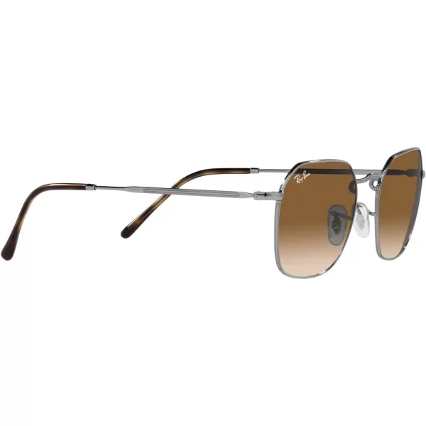 RayBan Rb3694 Jim Square SunglassesGunmetalClear Brown Gradient