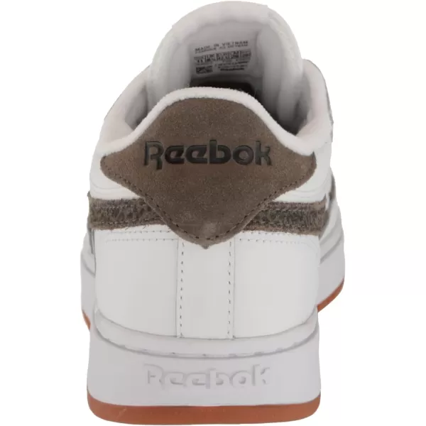 Reebok Womens Club C Geo Mid SneakerArmy GreenWhiteGum