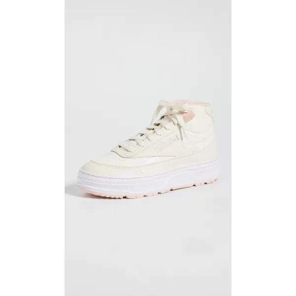 Reebok Womens Club C Geo Mid SneakerChalkPossibly Pink