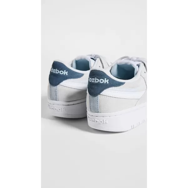 Reebok Womens Club C Geo Mid SneakerCold GreyWhiteHoops Blue