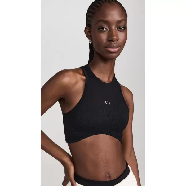 SET Womens Sculptflex High Neck Angle BraOnyx