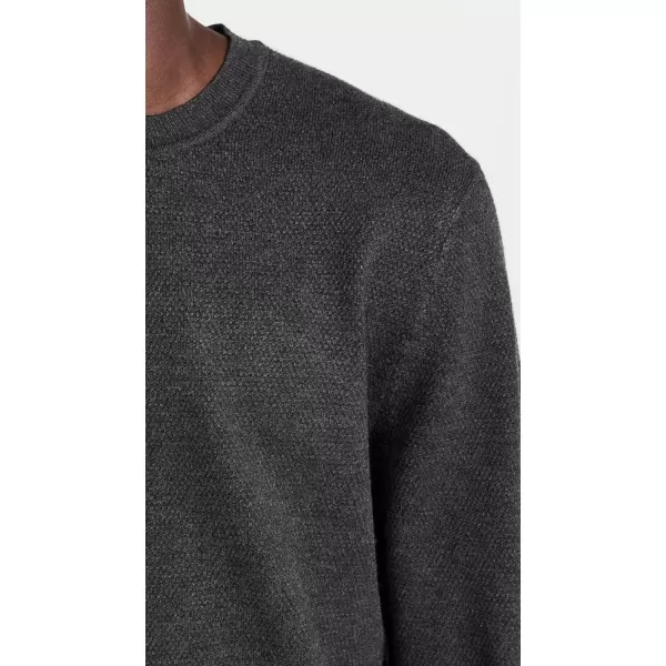 Theory Mens Datter Crew Pique Light SweaterDark Grey Melange