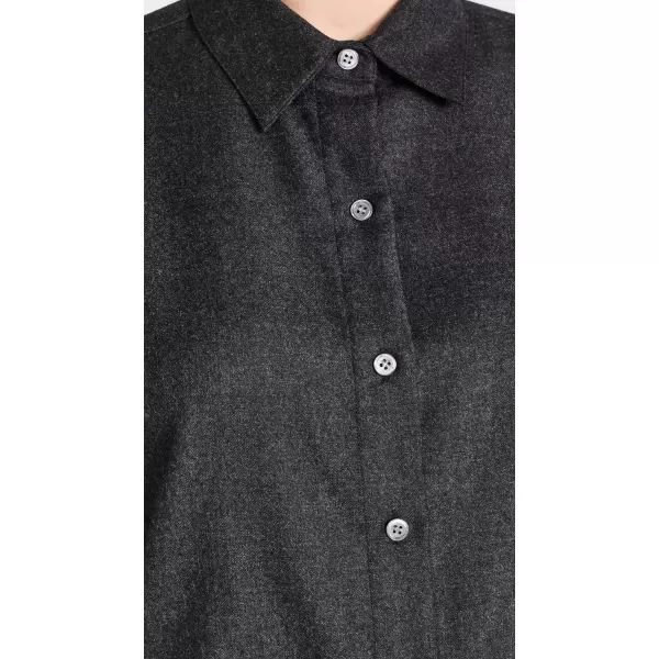 Theory Womens Classic Menswear ShirtNew Charcoal Melange