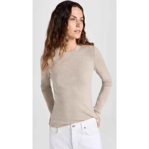 Theory Womens Mirzi SweaterClassic KhakiLight Oat