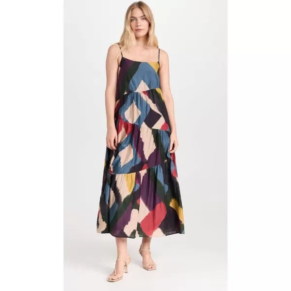 Velvet Womens Maryann Printed Silk Cotton Voile DressChai