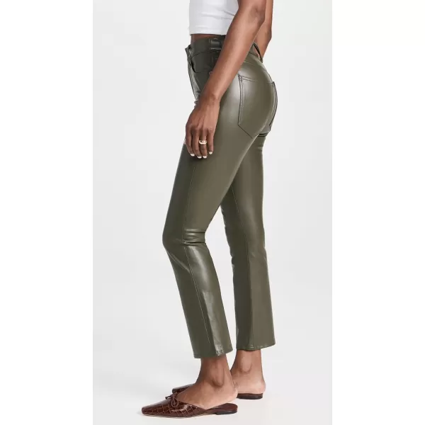 Veronica Beard Jean Womens Carly Vegan Leather Kick Flare PantsLoden