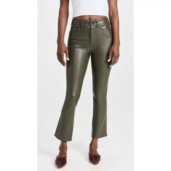 Veronica Beard Jean Womens Carly Vegan Leather Kick Flare PantsLoden