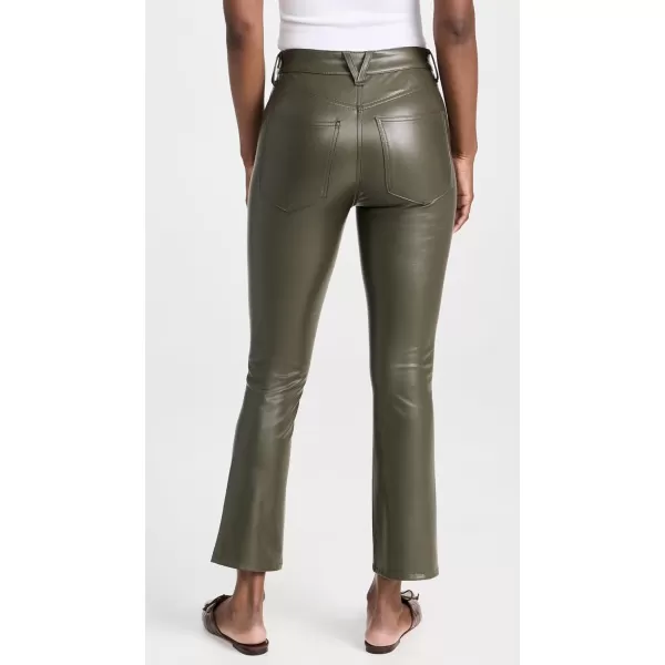 Veronica Beard Jean Womens Carly Vegan Leather Kick Flare PantsLoden