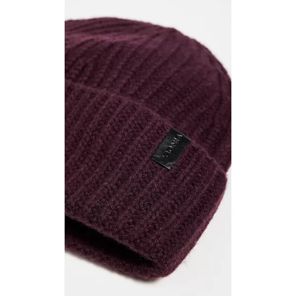 Vince Mens Cashmere Blend Shaker Stitch Knit HatPinot Vino