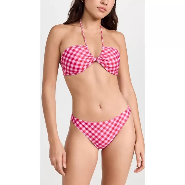 XIRENA Womens Anya Bikini TopCherry Pink