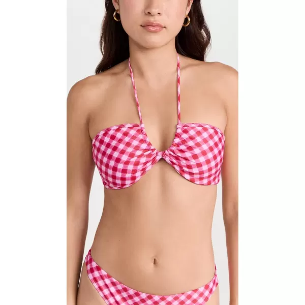 XIRENA Womens Anya Bikini TopCherry Pink