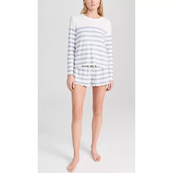 Z SUPPLY Womens Campus Stripe ShortsVanilla Ice