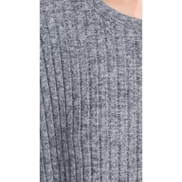 Z SUPPLY Womens Daydream Rib Long Sleeve TopCharcoal Heather