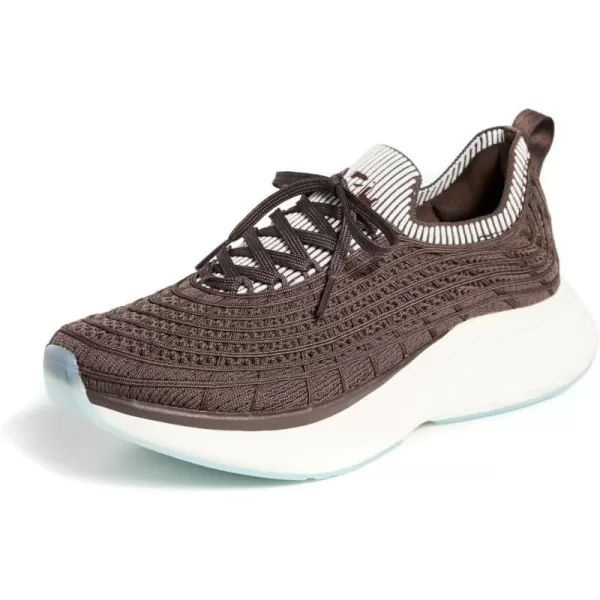 APL Athletic Propulsion Labs Womens Techloom Zipline SneakersChocolateIvoryRibbed