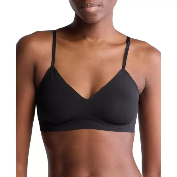 Calvin Klein Womens Invisibles Gel Wire Lightly Lined BraletteBlack