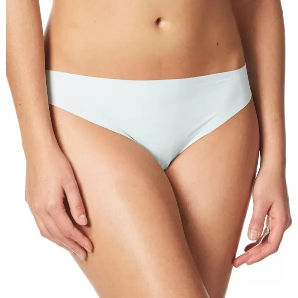 Calvin Klein Womens Invisibles Seamless Thong PantyAqua Luster