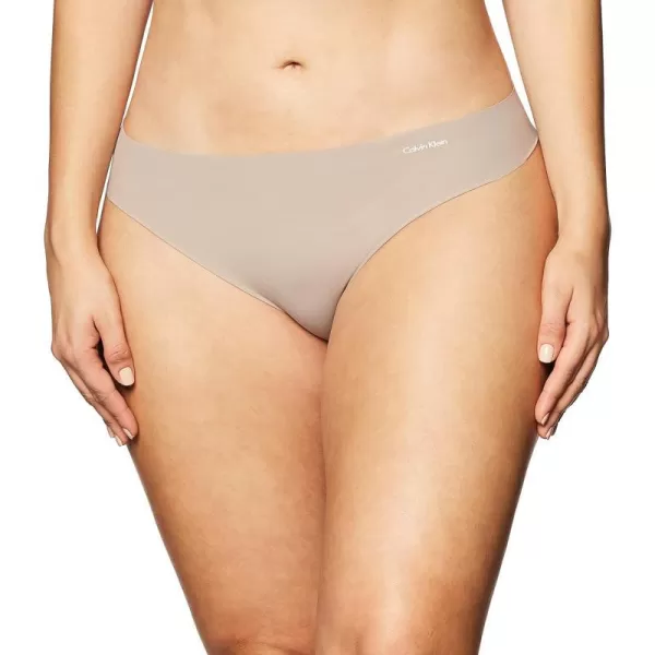 Calvin Klein Womens Invisibles Seamless Thong PantyGrey Heather