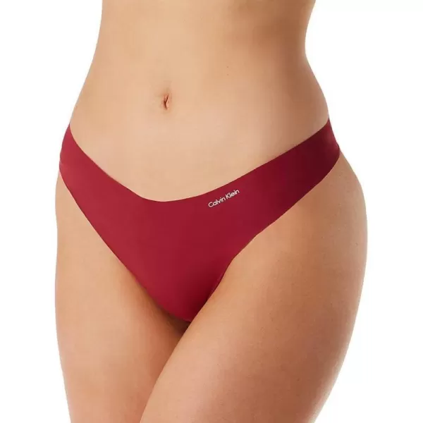 Calvin Klein Womens Invisibles Seamless Thong PantyRaspberry Jam