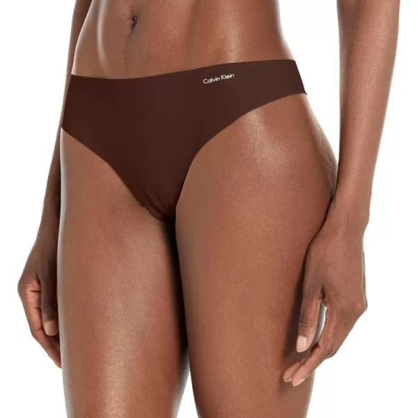 Calvin Klein Womens Invisibles Seamless Thong PantyWoodland