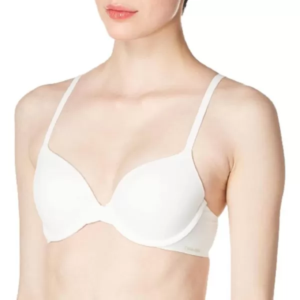 Calvin Klein Womens Perfectly Fit Lightly Lined Tshirt Bra With Memory TouchWhite