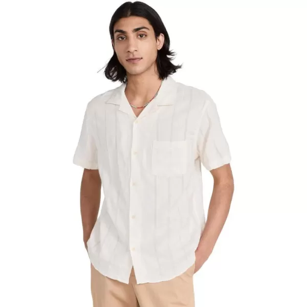 Corridor Mens Striped Seersucker ShirtWhite