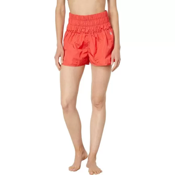 Free People The Way Home ShortsBright Red