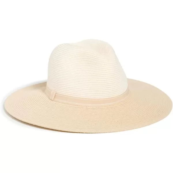 Hat Attack Womens Two Tone Continental HatIvoryNatural