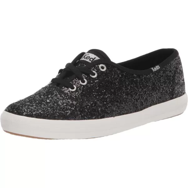 Keds Womens Champion Glitter Lace Up SneakerBlack