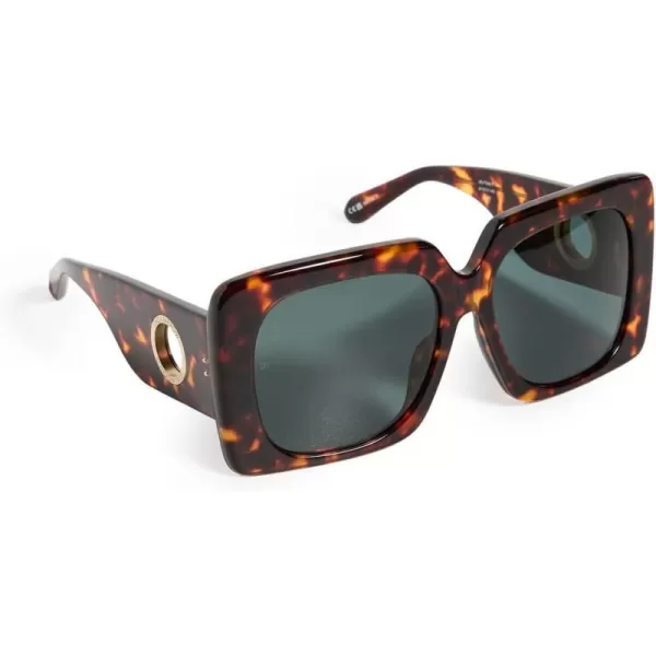 Linda Farrow Womens Sierra SunglassesTortoise