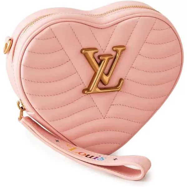 Louis Vuitton Womens PreLoved New Wave Heart Crossbody Bag CalfskinPink