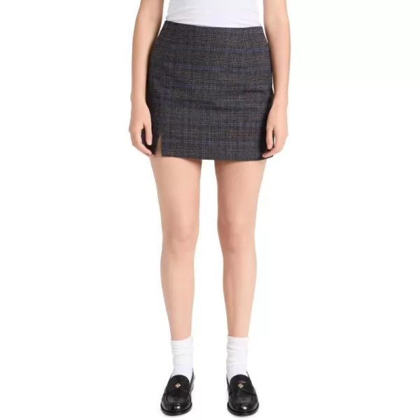 Madewell Womens WoolBlend Mini Skirt in PlaidMini Glen Plaid