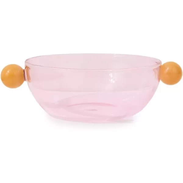 Maison Balzac Womens Dot Dot Bowl PinkOpaque Yellow One SizePinkOpaque Yellow