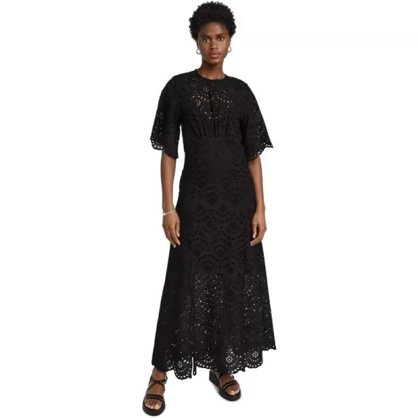 Natalie Martin Collection Womens Lily DressMarrakech Embroidery Nero