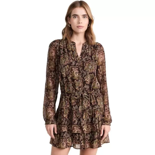 PAIGE Womens Elias DressBlackBrown