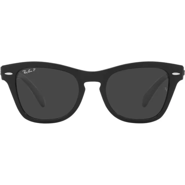 RayBan RB0707s Square SunglassesBlackPolarized Black