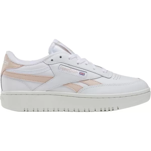 Reebok Womens Club C Geo Mid SneakerChalkPinkWhite