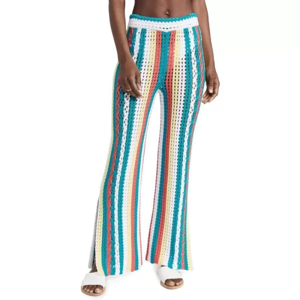 Solid amp Striped Womens The Logan PantsCoral OrangeBananaKeys Blue