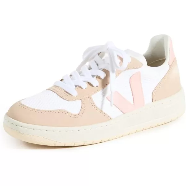 Veja Womens Esplar Logo SneakersWhiteBelliniAlmond