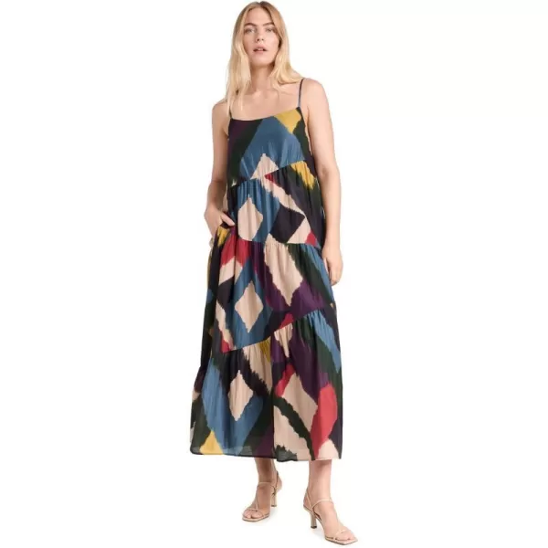 Velvet Womens Maryann Printed Silk Cotton Voile DressChai