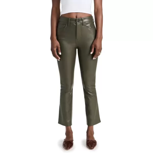 Veronica Beard Jean Womens Carly Vegan Leather Kick Flare PantsLoden