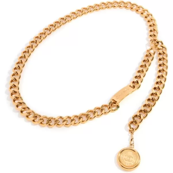 What Goes Around Comes Around Womens PreLoved Chanel Gold Chain BeltGold