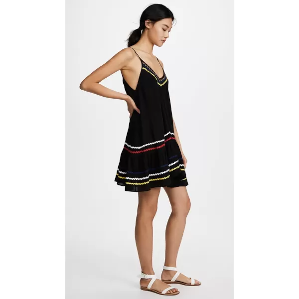 9seed Womens St Tropez Ruffle Mini DressBlack