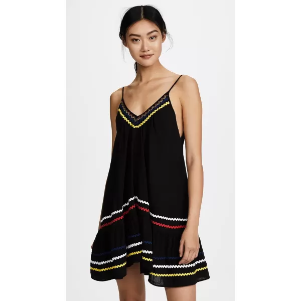 9seed Womens St Tropez Ruffle Mini DressBlack