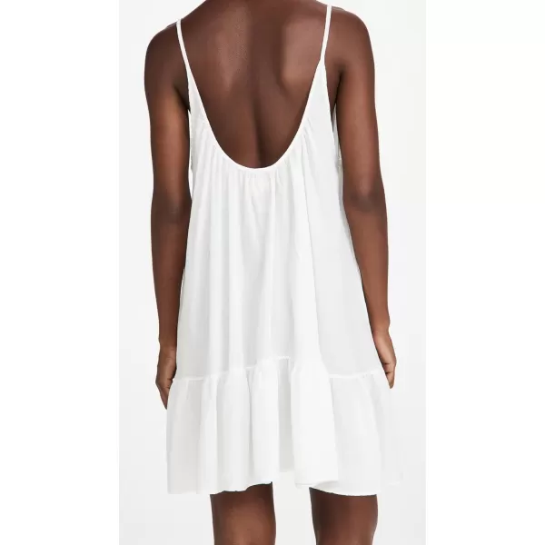 9seed Womens St Tropez Ruffle Mini DressWhite