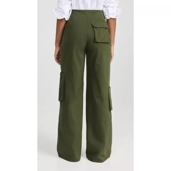 AFRM Womens Maxwell Wide Leg Cargo PantsOlive