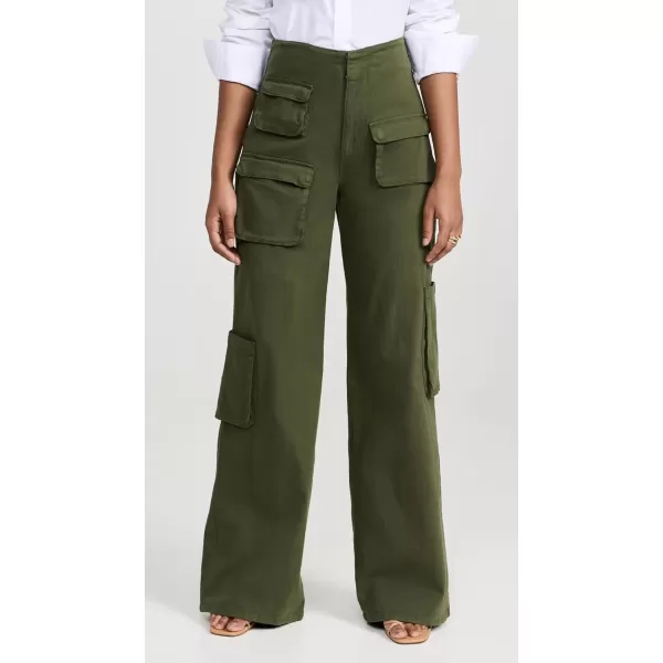 AFRM Womens Maxwell Wide Leg Cargo PantsOlive