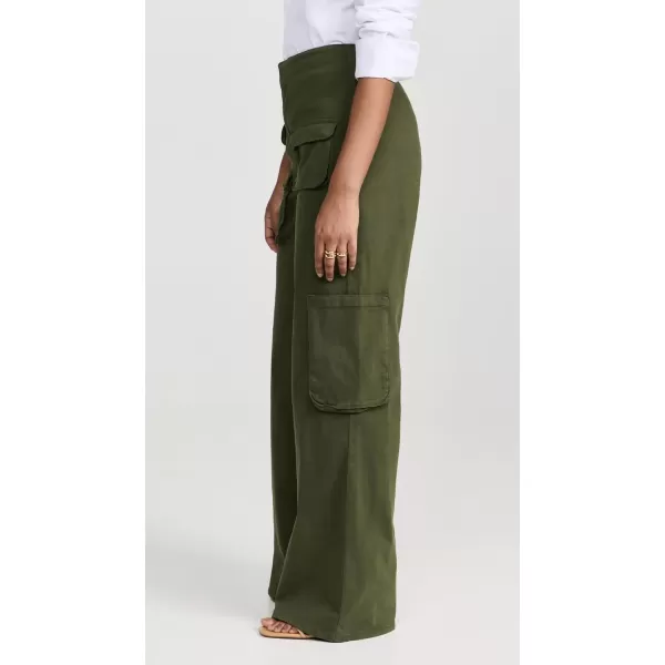 AFRM Womens Maxwell Wide Leg Cargo PantsOlive